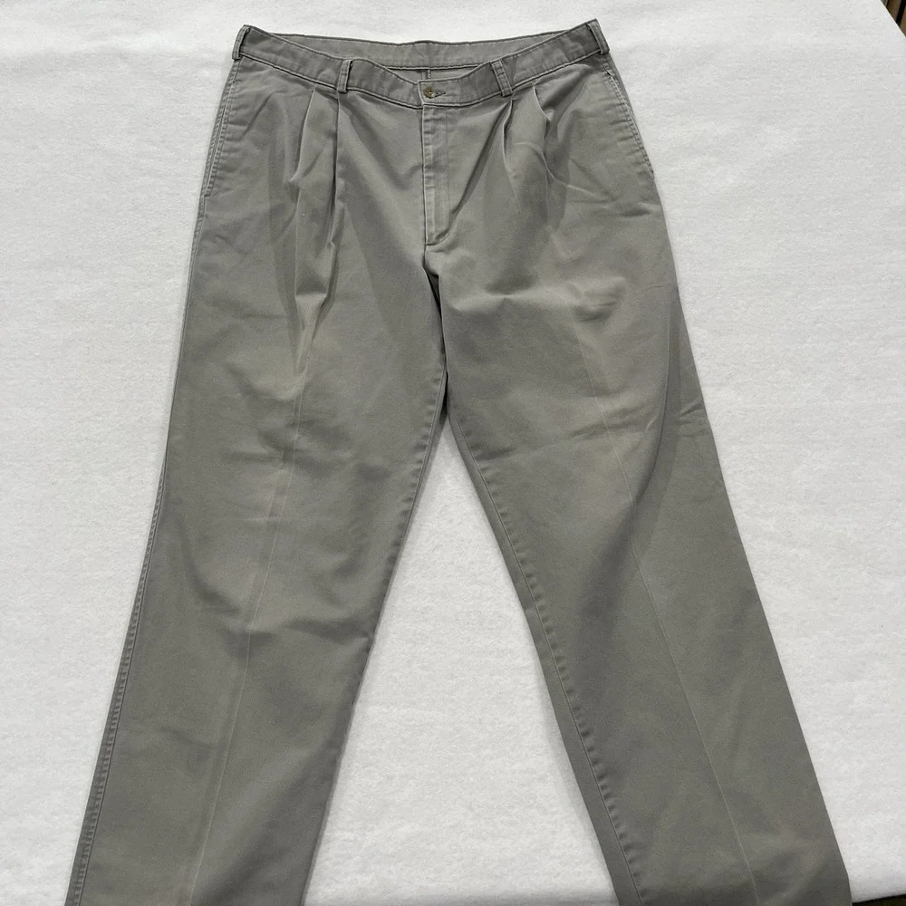 Duxbak Khaki Cotton Chino Pants Men's W40 L34 Classic Fit Work wear Vintage
